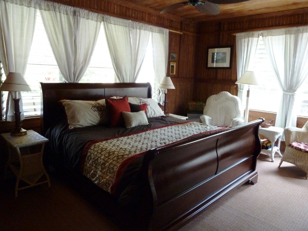 Plumeria Suite Bedroom at the Kauai Beach Inn